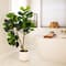4ft. Artificial Lush Fiddle Leaf Tree in Decorative White Planter
